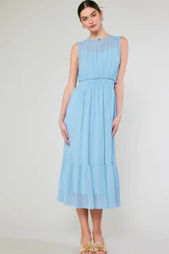 Overlayed Midi Dress