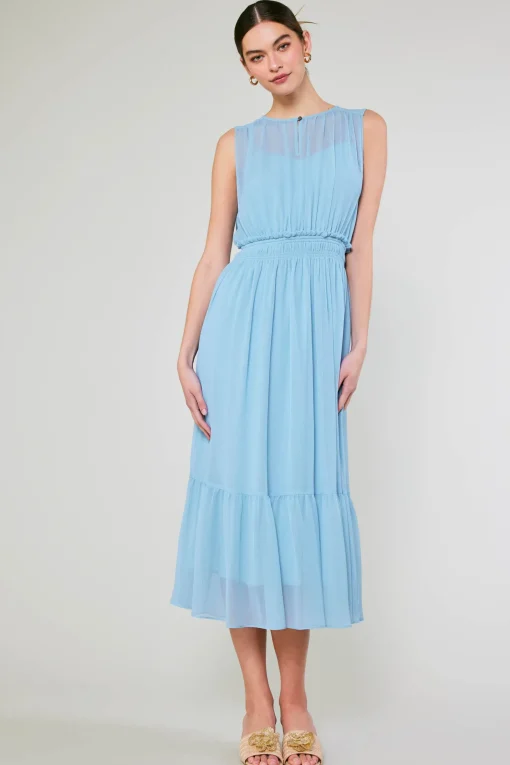 Overlayed Midi Dress