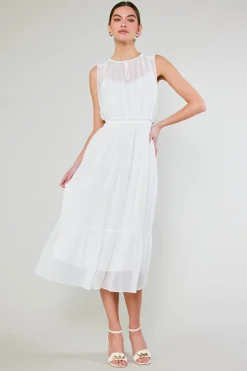 Overlayed Midi Dress