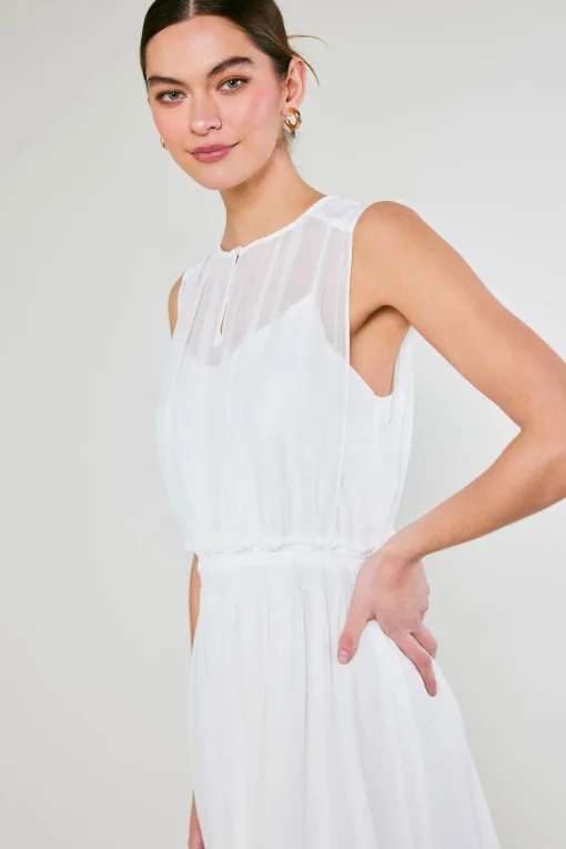 Overlayed Midi Dress