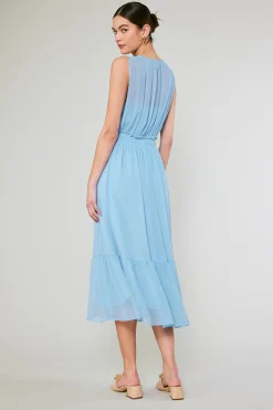 Overlayed Midi Dress