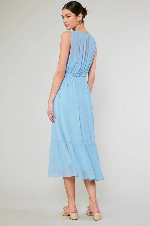 Overlayed Midi Dress