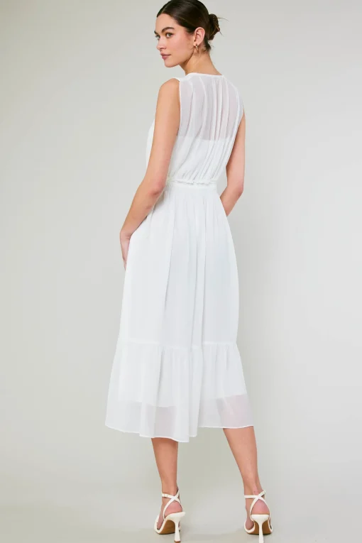 Overlayed Midi Dress