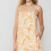 Paisley Printed Mini Dress