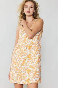 Paisley Printed Mini Dress