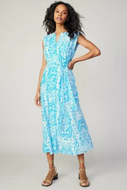 Paisley Printed Sleeveless Dress