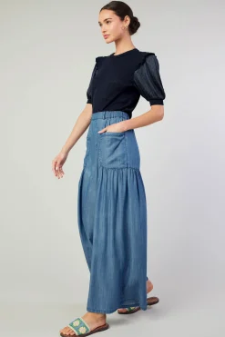 Patch Pocket Chambray Pant
