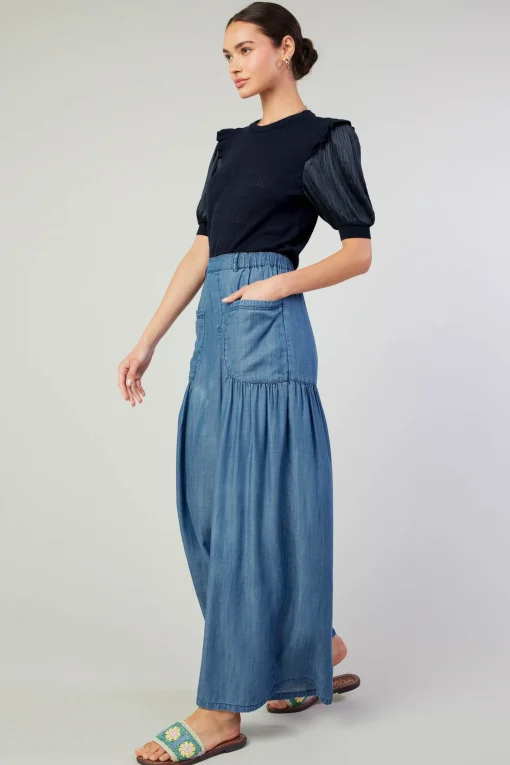 Patch Pocket Chambray Pant