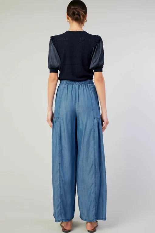 Patch Pocket Chambray Pant