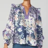 Peacock Floral Blouse