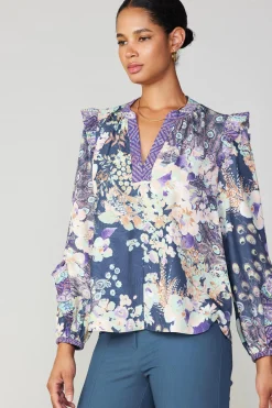 Peacock Floral Blouse