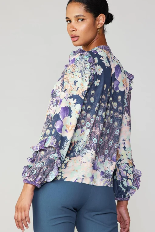 Peacock Floral Blouse