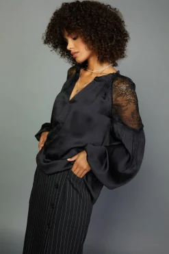 Peekaboo Lace Blouse