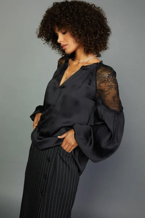 Peekaboo Lace Blouse