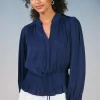 Peplum Collared Blouse