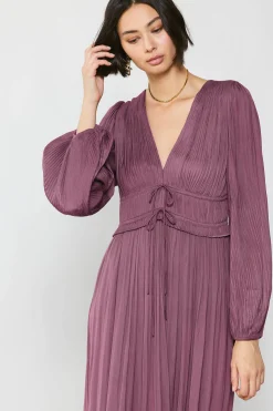 Petite - Sidonie Pleated Maxi Dress