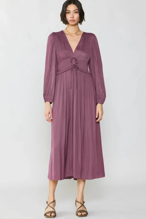 Petite - Sidonie Pleated Maxi Dress