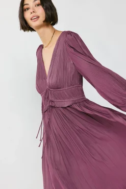 Petite - Sidonie Pleated Maxi Dress