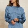 Picot Ruffled Blouse