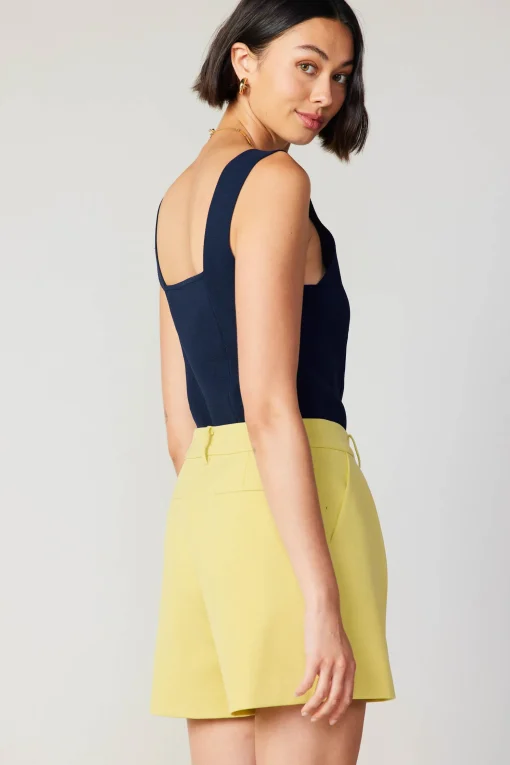 Pintucked Shorts