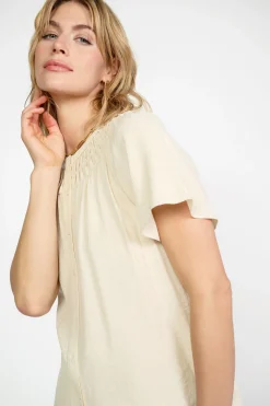 Pintucked Yoke Blouse