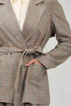 Plaid Layered Jacket