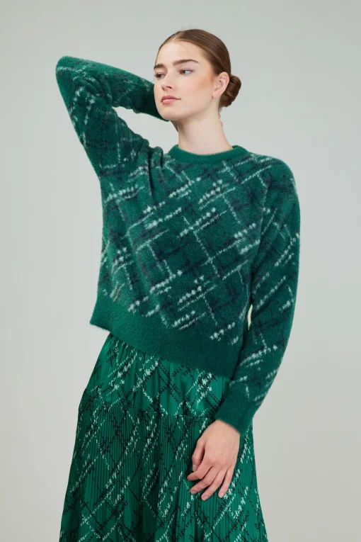 Plaid Pattern Sweater