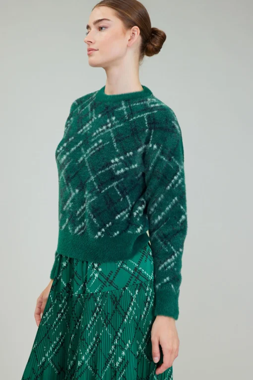 Plaid Pattern Sweater