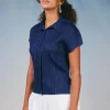 Pleated Button Down Top