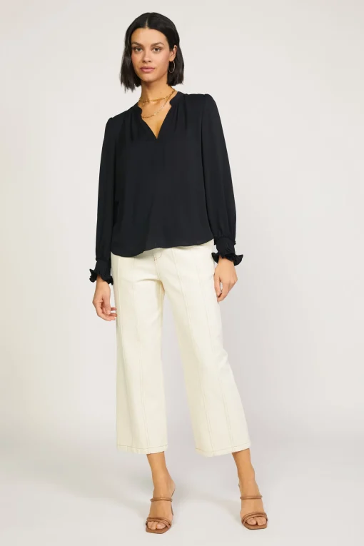 Pleated Cuff Blouse