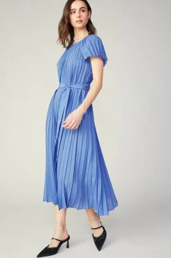 Pleated Midi Dress