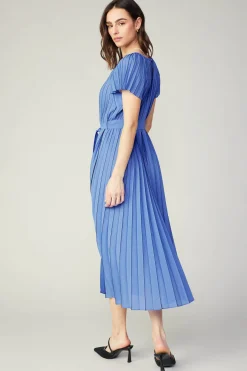Pleated Midi Dress