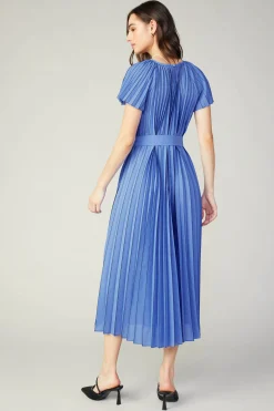 Pleated Midi Dress