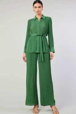 Pleated Pullover Pants