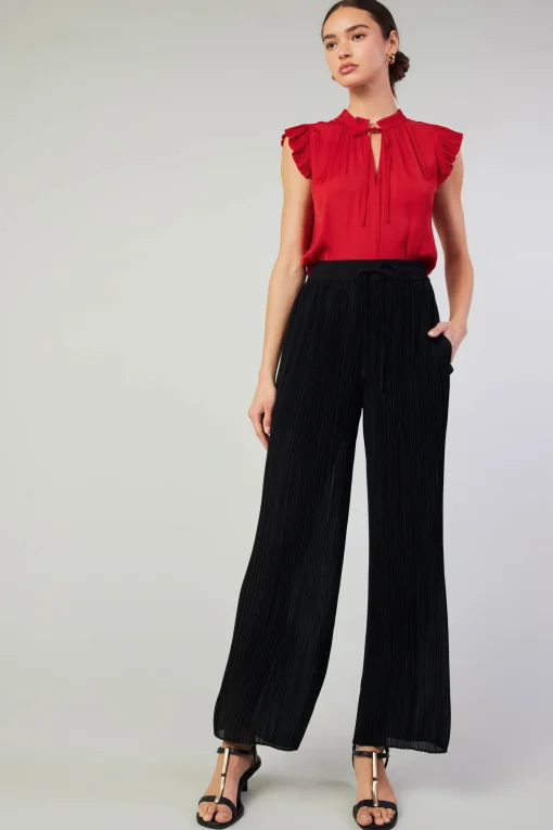 Pleated Pullover Pants