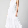 Pleated Sleeveless Maxi Dress