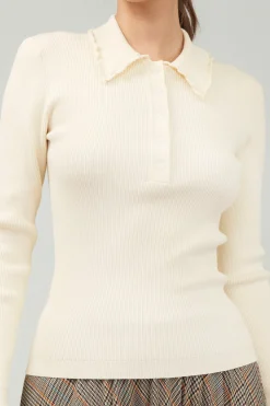Polo Sweater Top