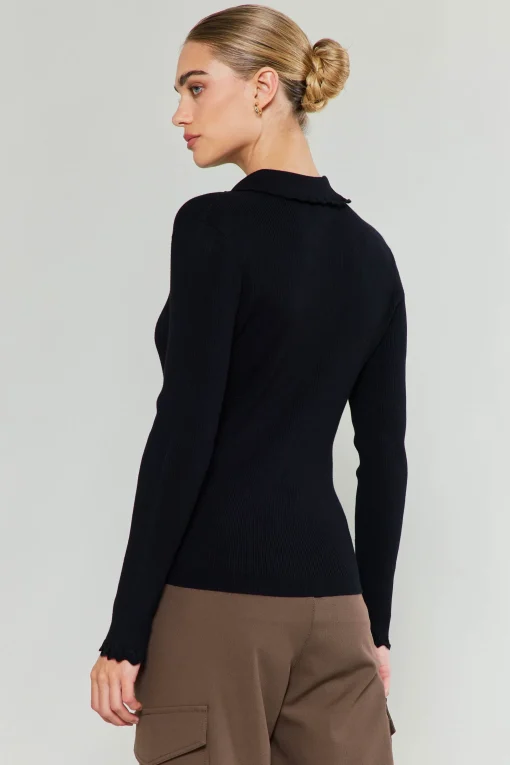 Polo Sweater Top