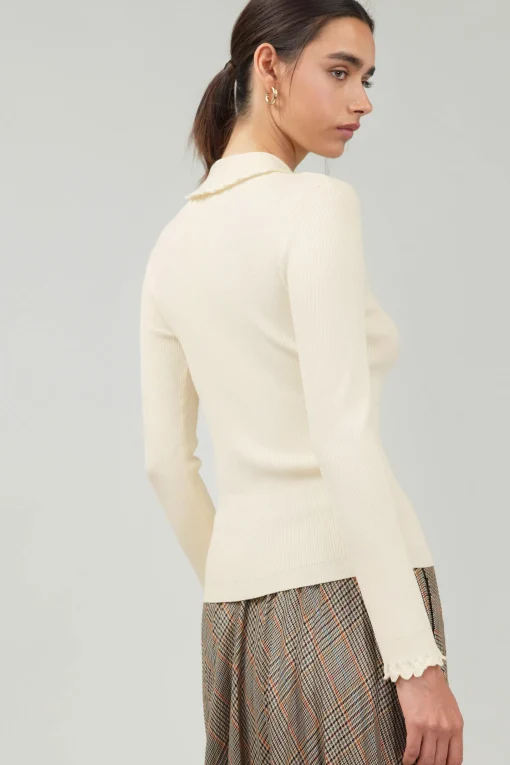 Polo Sweater Top