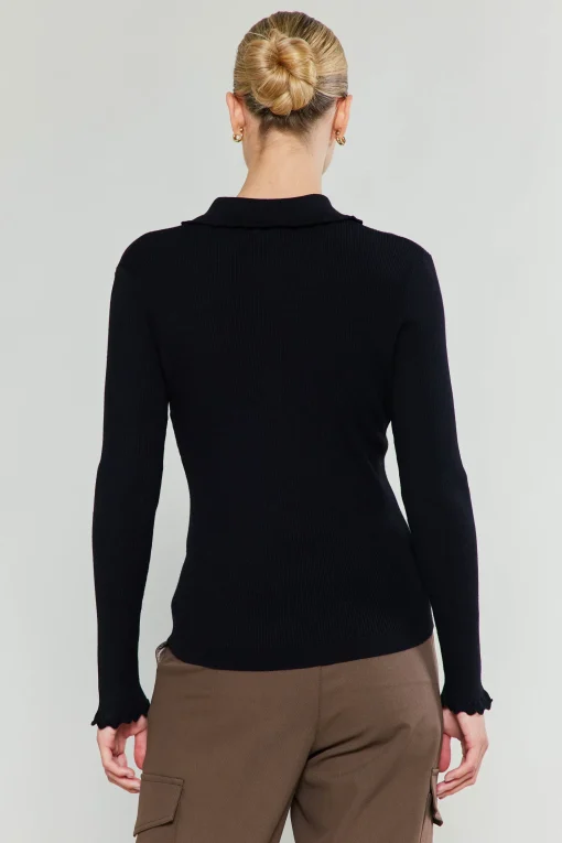 Polo Sweater Top