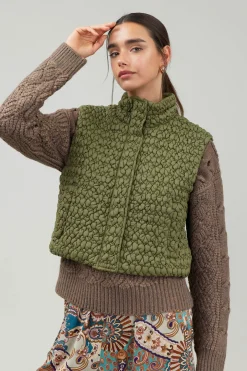 Quilted Cropped Vest