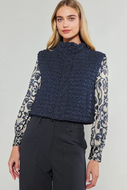 Quilted Cropped Vest