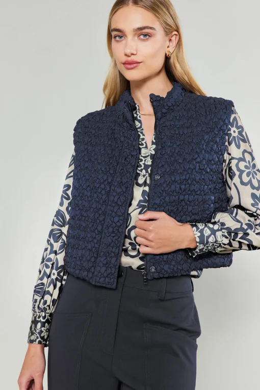 Quilted Cropped Vest