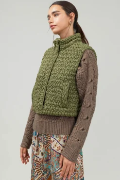 Quilted Cropped Vest