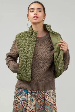 Quilted Cropped Vest