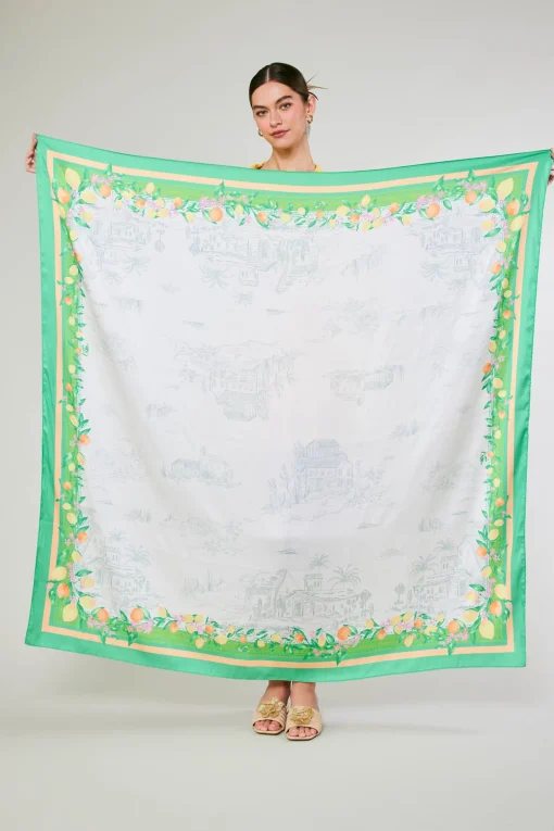 Recycled Signature Print Large Scarf