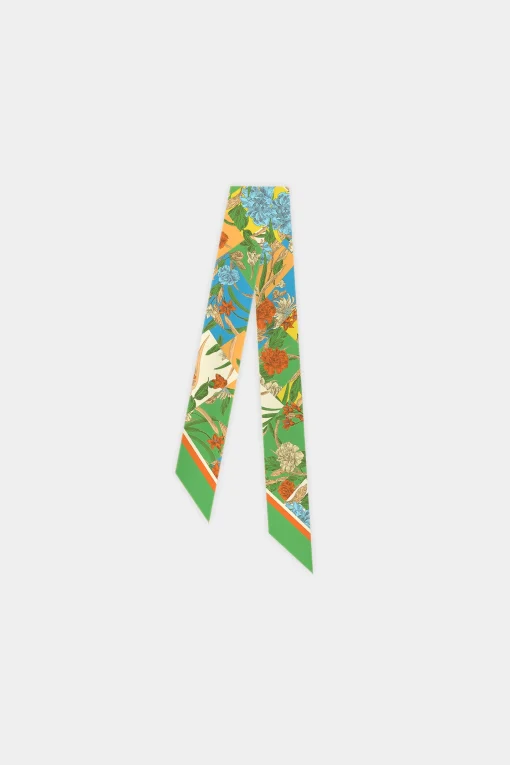 Recycled Signature Print Twilly Scarf