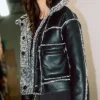 Reversible Vegan Leather Shearling Jacket