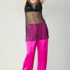 Rhinestone Mesh Tunic