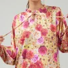 Rosette Patterned Blouse